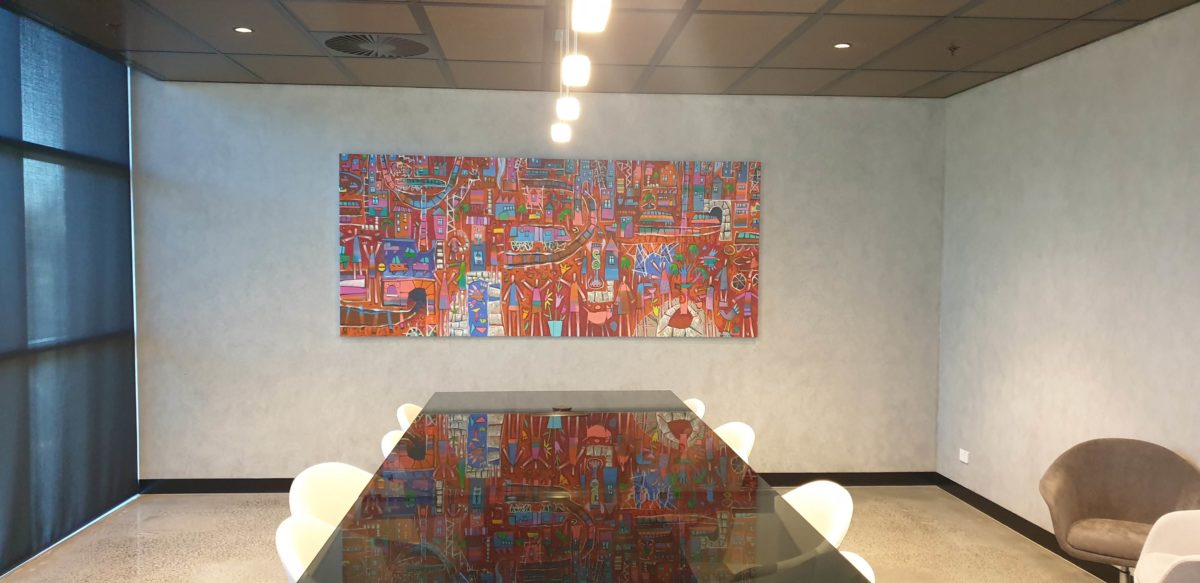 Architectural firm completes its tasteful office fit out with original artwork