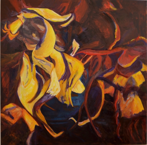Against the Wind Oil on Linen 150cm x 150cm  - 7000 DSC_4400 (2)
