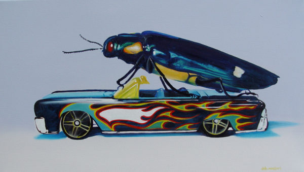 Deb Mostert Bug on Toy Car 14 42 x 72 cm oil on canvas BL