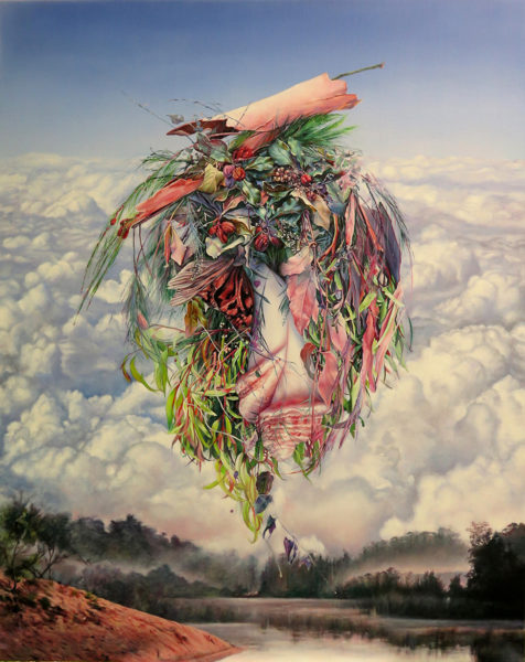 Kalabishis-Madam-Butterfly-(after-Malcolm-McLaren)--2019,oilonlinen,153x122cm