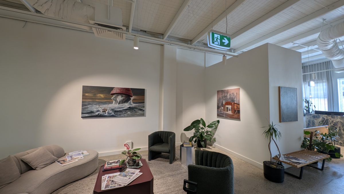 Stunning works by artist Steve Warburton enhance inner city real estate office