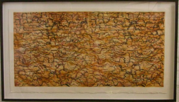 Parchment Rocky Road - framed 200 x 120 cm