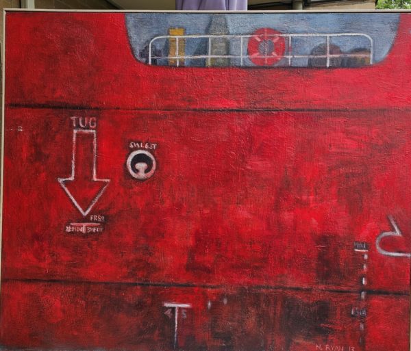 Red Hull - 103 x 122cm, 2013, oil on canvas